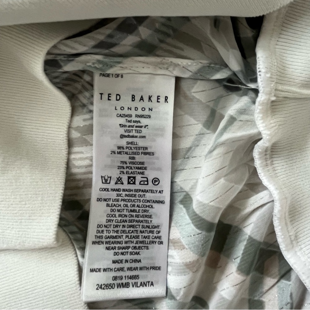 NWOT Ted Baker Vilanta Everglade Burnout  Top Sweater Pullover Bohemian - Picture 9 of 10